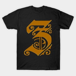 Golden Letter Z T-Shirt